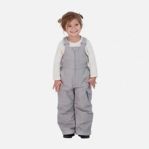 Gerry Kids Performance Snow Bib/Pants Adjustable Suspenders Gray 3T